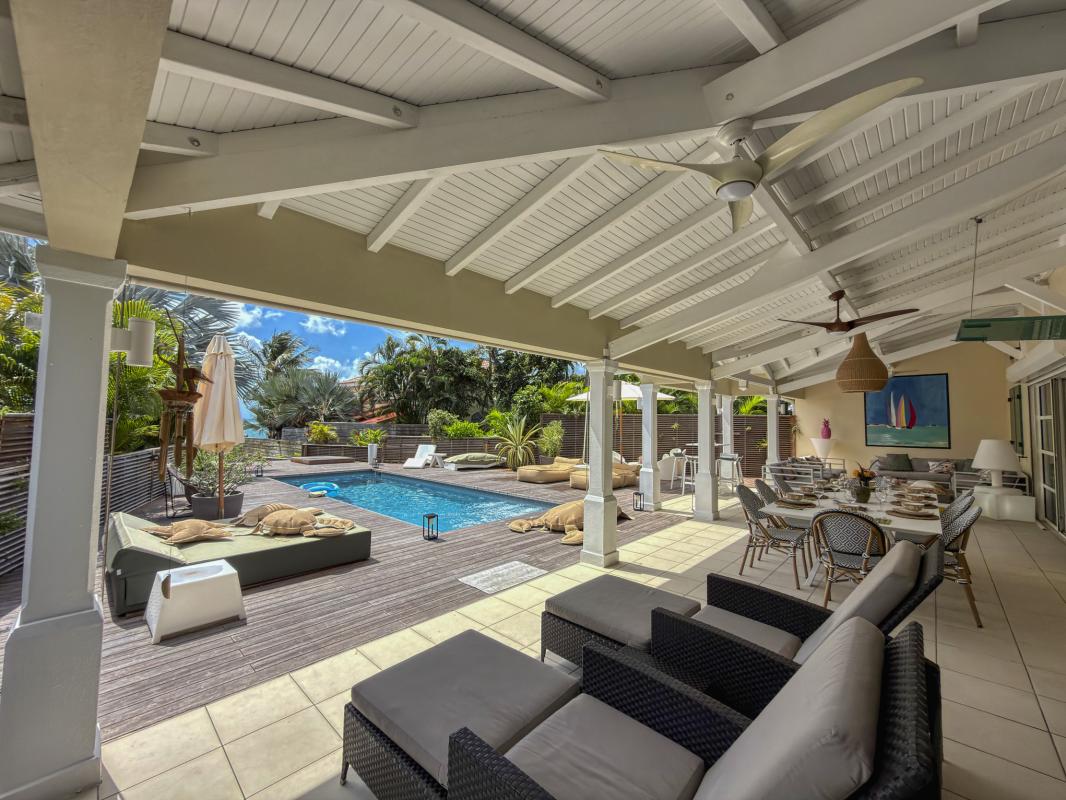 18.Location villa 4 chambres piscine saint françois guadeloupe - Vue mer